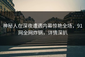 神秘人在深夜遭遇内幕惊艳全场，91网全网炸锅，详情深扒